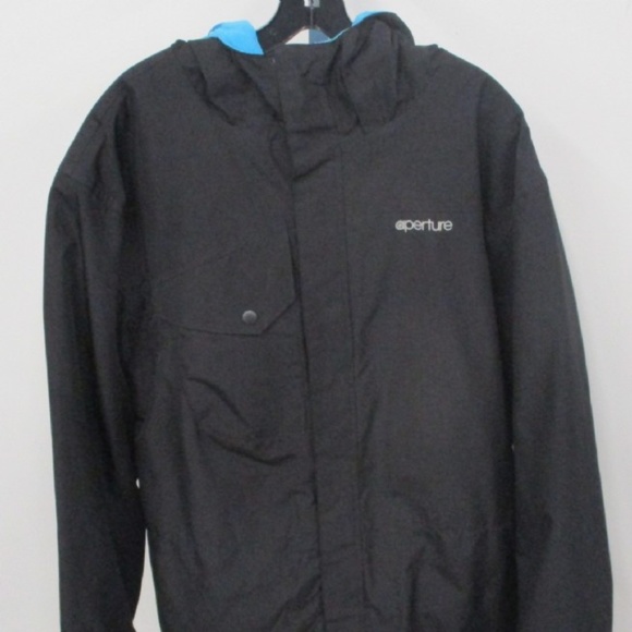 Aperture Men's Snowboarding Jacket Hooded Black